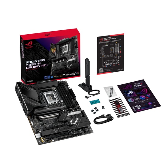 Asus Rog Strix Z890-H Gaming Wifi DDR5 PCIe 5.0 USB 20Gbps Type-C 1xDP 1xHdmi AEMP III WiFi 7 BT v5.4 Atx Ana Kart