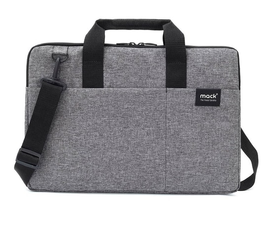 MACK City Fit Eco MCC-704 Gri 15.6" Notebook Çantası - Su Geçirmez, Geri Dönüştürülmüş Kumaş, Ergonomik Tasarım