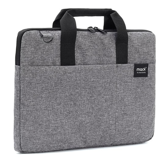 MACK City Fit Eco MCC-704 Gri 15.6" Notebook Çantası - Su Geçirmez, Geri Dönüştürülmüş Kumaş, Ergonomik Tasarım