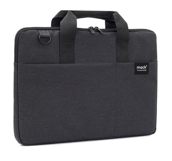 Mack MCC-703 City Fit 15.6" Siyah Eco Notebook Çantası - Su Geçirmez, Geri Dönüştürülmüş Kumaş, Ergonomik Tasarım