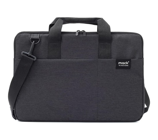 MACK MCC-701 City Fit Eco 14.1" Siyah Notebook Çantası - Su Geçirmez, Geri Dönüştürülmüş Kumaş, Ergonomik Tasarım
