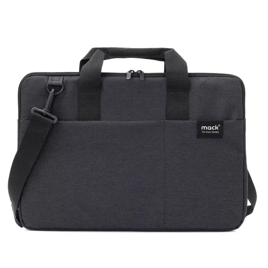 MACK MCC-701 City Fit Eco 14.1" Siyah Notebook Çantası - Su Geçirmez, Geri Dönüştürülmüş Kumaş, Ergonomik Tasarım