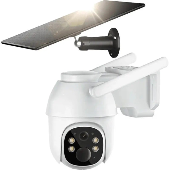 Uranium ANP-PT3215B4G-SOLAR PANEL 3mp 3.6mm Lens 4G/LTE 15Metre IR Led/Renkli Solar Panel Beyaz Renk Ip Kamera