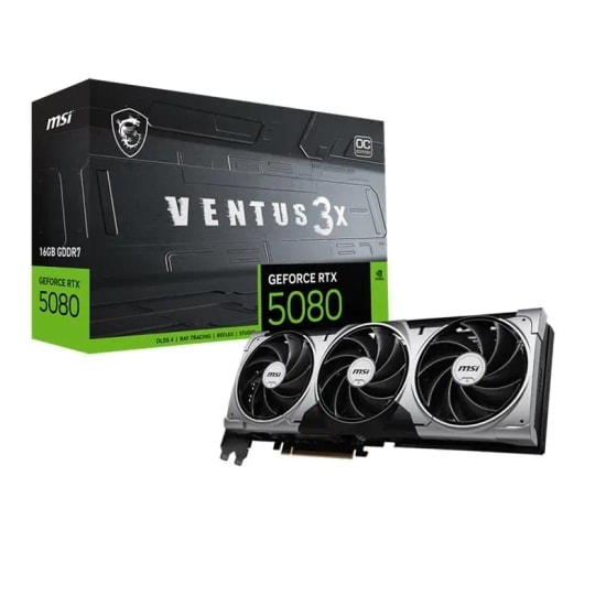MSI GeForce RTX 5080 Ventus 3X 16G OC 16GB GDDR7 Ekran Kartı - 256 Bit, HDMI, 3x DisplayPort, DLSS 4, Blackwell