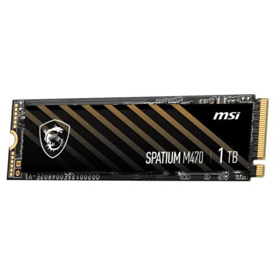 MSI Spatium M470 PRO 1TB NVMe M.2 SSD (M470-1TB-6000MB) - 6000MB/s Okuma, 4500MB/s Yazma, PCIe 4.0, 3D NAND Gen4