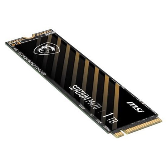 MSI Spatium M470 PRO 1TB NVMe M.2 SSD (M470-1TB-6000MB) - 6000MB/s Okuma, 4500MB/s Yazma, PCIe 4.0, 3D NAND Gen4