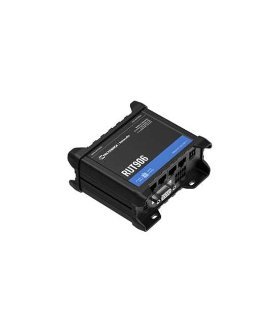 Teltonika RUT906000000 4G LTE Cat 4 Modem Router - Dual Sim, RS232, RS485, 4xI/O, GNSS, 4x10/100 Mbps Ethernet Port
