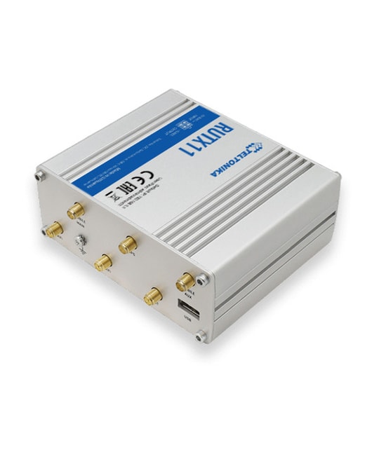 Teltonika 4xGbps Port WiFi 5 Bluetooth GNSS Dual Sim 4G Cat 6 LTE RUTX11000000 Modem Router