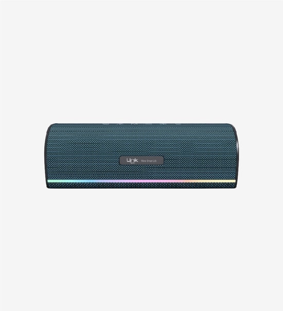 LinkTech LPS-R127 Kırmızı Premium IPX5 RGB Bluetooth 5.3 Hoparlör - 20W Ses, Suya Dayanıklı, 1800mAh Batarya, Type-C