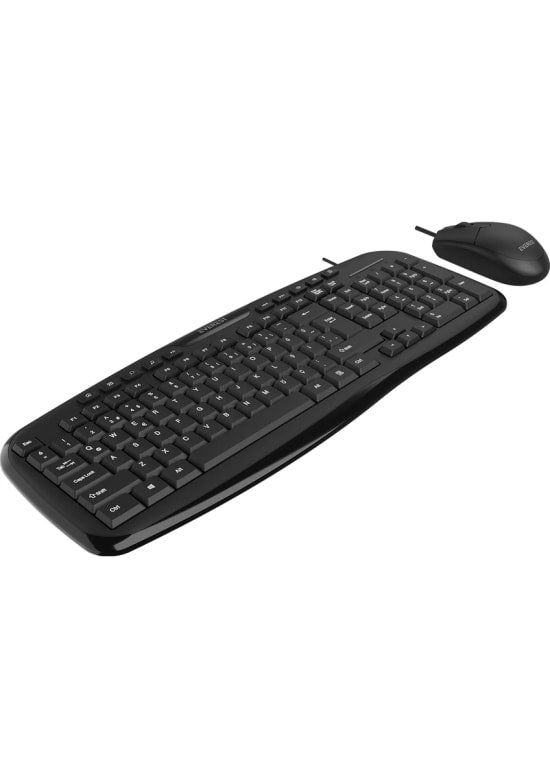 Everest UN-795 USB Kablolu Siyah Klavye Mouse Set - Ergonomik Tasarım, Q TR Klavye, 800 DPI Optik Mouse, Multimedya