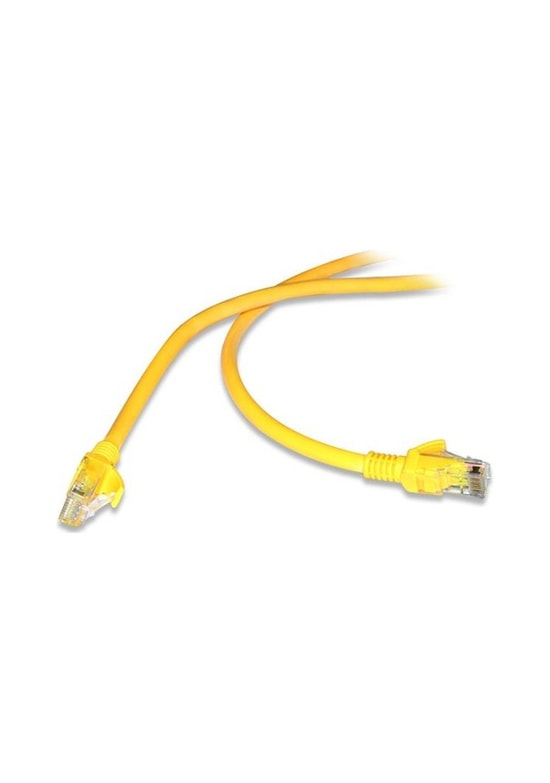 Flaxes FNK-620S 20 Metre Sarı Cat6 Network Patch Kablo - 1000Gbt, 250MHz Yüksek Performanslı Ethernet Kablosu