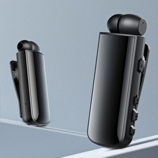 Nettech NT-BTH30 Makaralı Kulak İçi Bluetooth Kulaklık (Siyah) - Kablosuz, Ergonomik Tasarım, Dahili Mikrofon