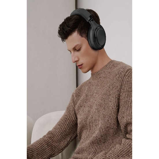 Nettech NT-BTH17 Siyah Kablosuz Bluetooth 5.3 Kulak Üstü Kulaklık - 47 Saat Müzik Keyfi, Konforlu Tasarım