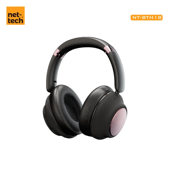 Nettech NT-BTH18 Siyah Kulak Üstü Kulaklık (NT-106759) - Bluetooth, Mikrofonlu, 900mAh Pil, Katlanabilir, 95 dB Ses
