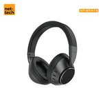 Nettech NT-BTH19 Siyah Kulak Üstü Bluetooth Kulaklık - ANC, Jack + Type C, İthalatçı Garantili