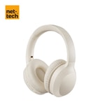 Nettech NT-BTH22 Beyaz Kablosuz Kulak Üstü Kulaklık - Dahili Mikrofon, Gürültü Önleme Özellikli