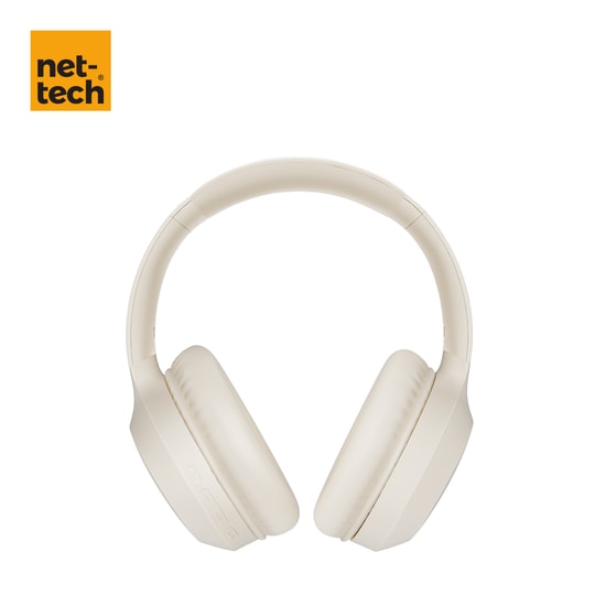 Nettech NT-BTH22 Beyaz Kablosuz Kulak Üstü Kulaklık - Dahili Mikrofon, Gürültü Önleme Özellikli