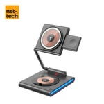 Nettech NT-WCH04 Gri 3in1 15W Kablosuz Şarj İstasyonu - Telefon, Airpods ve Apple Watch Uyumlu - İthalatçı Garantili