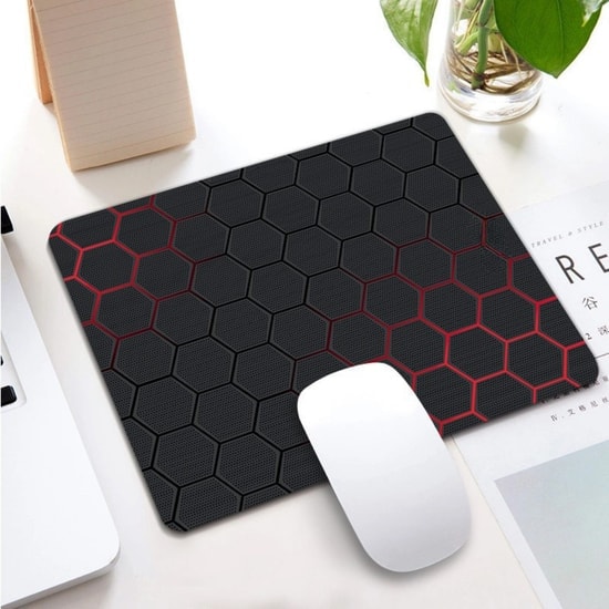 Hadron Petek Model Siyah Oyuncu Mouse Pad (NT-112794) - Kaymaz Tabanlı, Profesyonel Kullanım, Dayanıklı Yüzey Yapısı