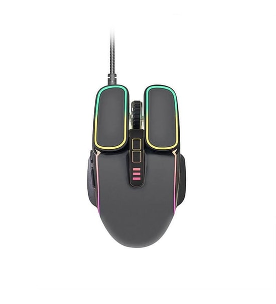 Hadron Bomber G350 Siyah Oyuncu Mouse - 6400 DPI, RGB Aydınlatma, Ergonomik Tasarım, Kablolu Mouse