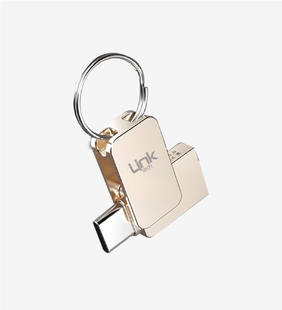 LinkTech T256 Premium Dual 256GB Type-C USB OTG Flash Bellek - LOF-T256, 90MB/s Hızlı Veri Aktarımı ve Depolama