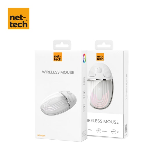Nettech NT-MS01 Beyaz Optik Mouse - Kablolu, 1001-2000 DPI Hassasiyet, 24 Ay Garanti