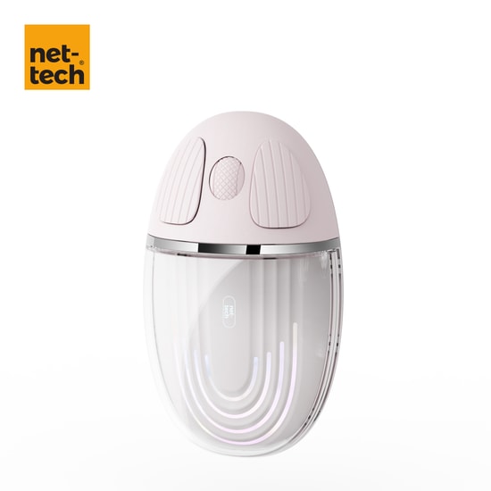 Nettech NT-MS01 Bluetooth Pembe Mouse - Şeffaf Kasa, Ergonomik Tasarım, 1001-2000 DPI Kablosuz - NT-107450