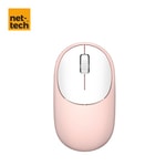 Nettech NT-MS02 Pembe 2.4g Wireless Mouse - 1200 DPI Hassasiyet, Alüminyum Kasa, İthalatçı Garantili - NT-107452