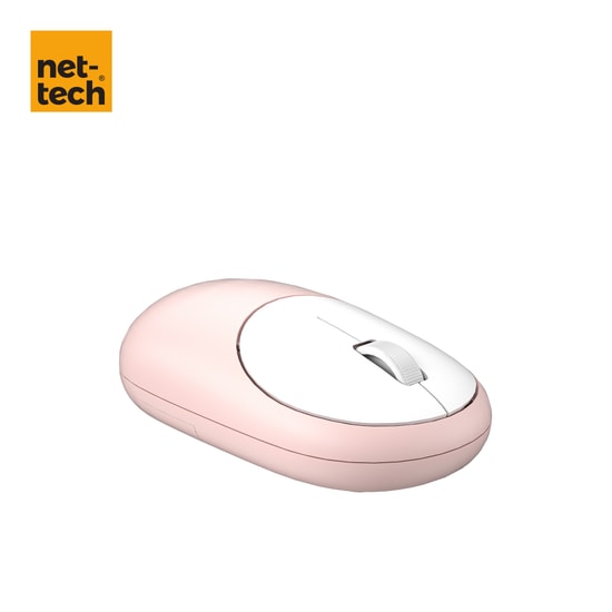 Nettech NT-MS02 Pembe 2.4g Wireless Mouse - 1200 DPI Hassasiyet, Alüminyum Kasa, İthalatçı Garantili - NT-107452