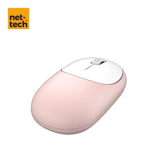 Nettech NT-MS02 Pembe 2.4g Wireless Mouse - 1200 DPI Hassasiyet, Alüminyum Kasa, İthalatçı Garantili - NT-107452