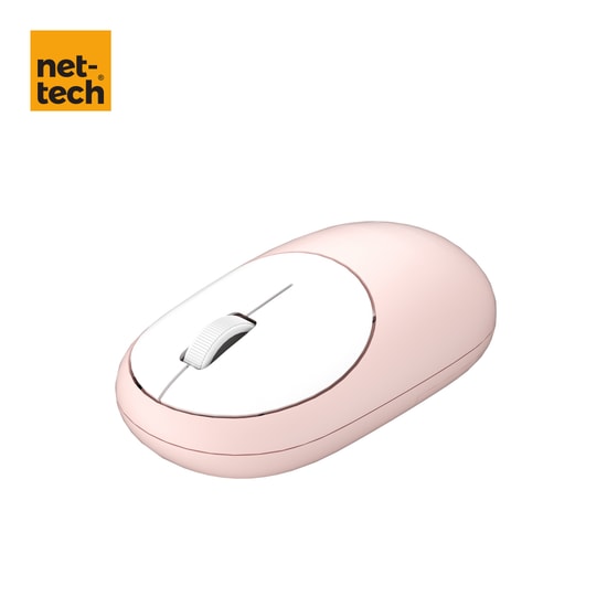 Nettech NT-MS02 Pembe 2.4g Wireless Mouse - 1200 DPI Hassasiyet, Alüminyum Kasa, İthalatçı Garantili - NT-107452
