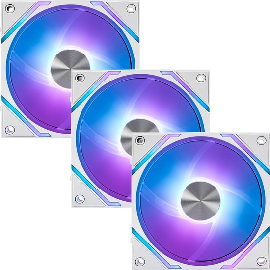 MSI MPG EZ120 ARGB 3W 3x120mm Beyaz Kasa Fanı - 1900 RPM, 73.82 CFM, Manyetik Daisy-Chain Tasarım, ARGB Aydınlatma