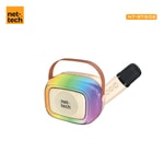 Nettech NT-BTS08 RGB Karaoke Box Kablosuz Speaker (Bej) Bluetooth Hoparlör
