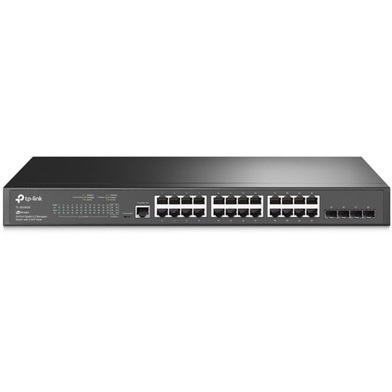 TP-Link Omada TL-SG3428 Switch - 24 Port Gigabit, 4 SFP, L2+ Yönetilebilir Rackmount Anahtar (Merkezi Yönetim)