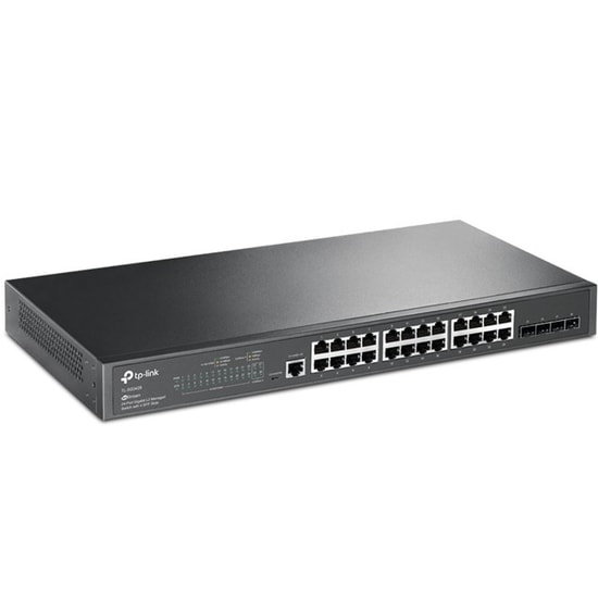 TP-Link Omada TL-SG3428 Switch - 24 Port Gigabit, 4 SFP, L2+ Yönetilebilir Rackmount Anahtar (Merkezi Yönetim)