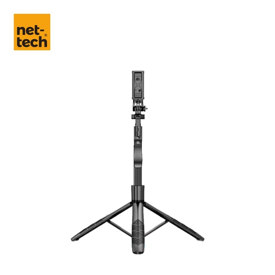 Nettech NT-MT04 Taşınabilir Selfie Çubuk Multi-Function Tripod Stand (Siyah)