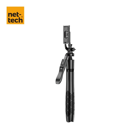 Nettech NT-MT04 Taşınabilir Selfie Çubuk Multi-Function Tripod Stand (Siyah)