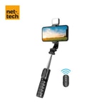 Nettech NT-MT05 Taşınabilir Selfie Çubuk Işıklı Tripod (Siyah)