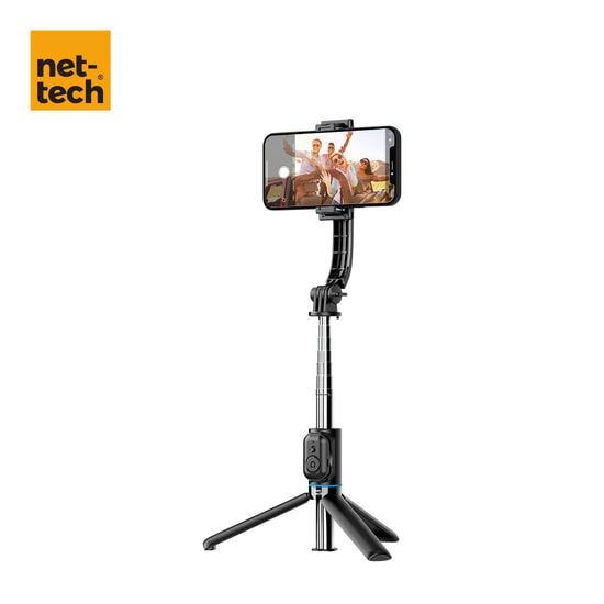 Nettech NT-MT06 Taşınabilir Selfie Çubuk Bluetooth Selfie Çubuğu (Siyah)