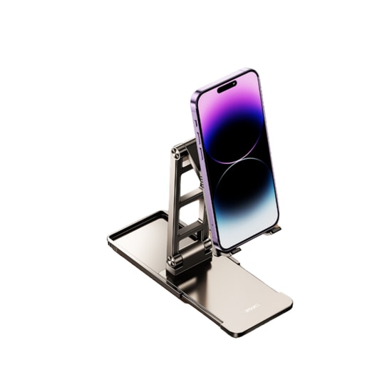 Rtako TC06 Siyah Tablet Telefon Masaüstü Standı - (NT-112813) - Ayarlanabilir Açılı, Kaymaz Taban ve Ergonomik Tasarım