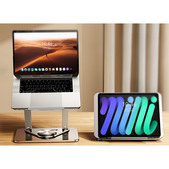 Rtako RS-CP84 Tablet-Laptop 360 Derece Döner Braket Stand (Siyah)