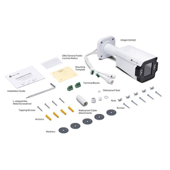 TP-Link InSight S345ZI 4MP Smart Bullet Kamera - 2.7-13.5mm Motorize Varifocal Lens, 60m IR, IP67, Mikrofon, IK10 H.265+