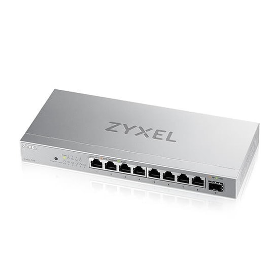 Zyxel XMG-108-ZZ0101F 8 Port 2.5G Yönetilemez Metal Switch - 1x10G SFP+ Port, Multi-Gigabit Masaüstü Network Cihazı