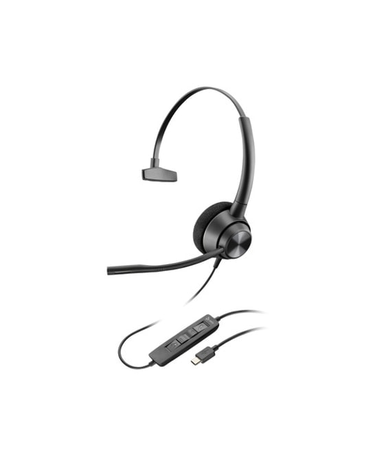HP Poly EncorePro 310 USB-C Mono Mikrofonlu Kulaklık (760Q8AA) - Profesyonel Çağrı Merkezi ve Ofis İletişim Çözümü