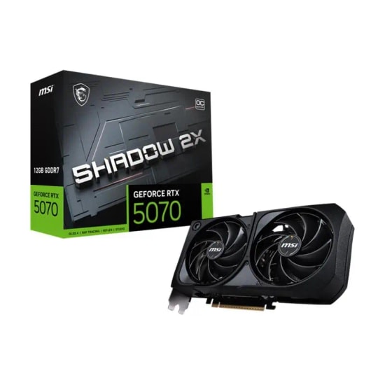 MSI GeForce RTX 5070 Shadow 2X OC 12GB GDDR7 Ekran Kartı - 192 Bit, Ray Tracing, DLSS 4, DisplayPort 2.1b, HDMI